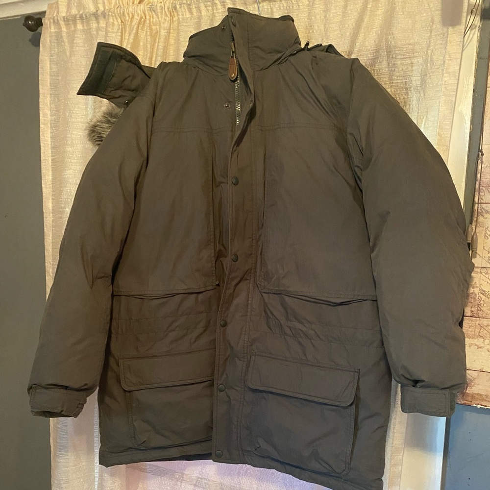 Mens LL Bean down filled jacket
